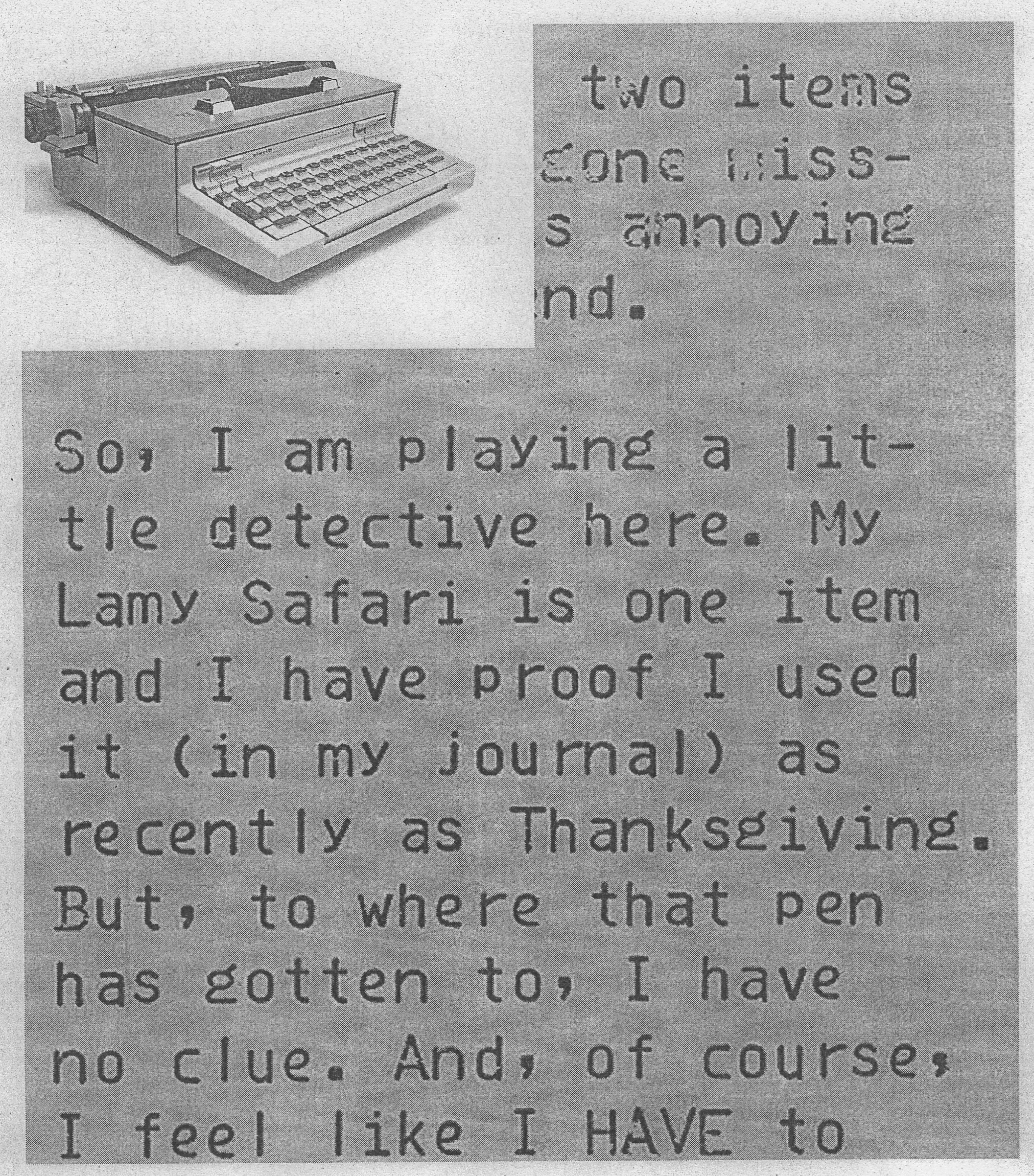 Référence typographique Olivetti Praxis 48